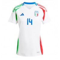 Camiseta Italia Federico Chiesa #14 Visitante Equipación para mujer Eurocopa 2024 manga corta